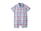 Janie And Jack Gingham One-piece (infant) (multi Plaid) Boy's Jumpsuit & Rompers One Piece