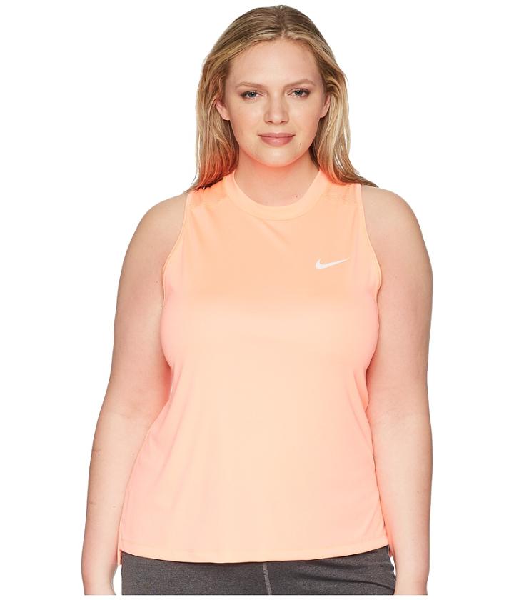 Nike Dry Miler Running Tank (size 1x-3x) (crimson Pulse) Women's Sleeveless