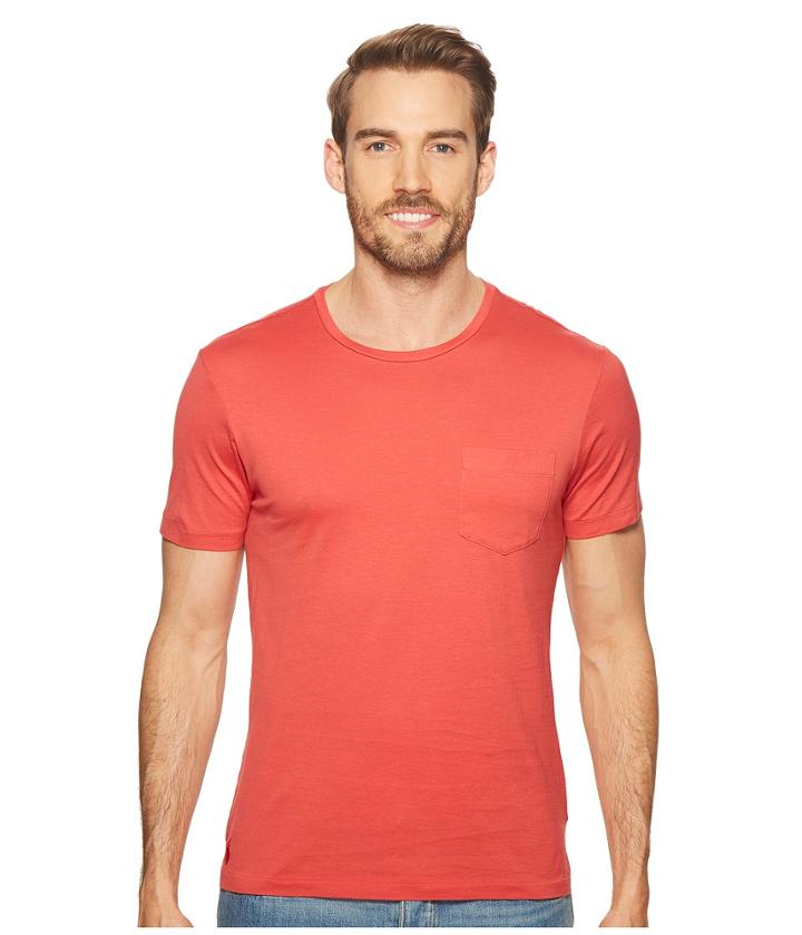 Polo Ralph Lauren Luxury Jersey Pocket T-shirt (spring Red) Men's T Shirt