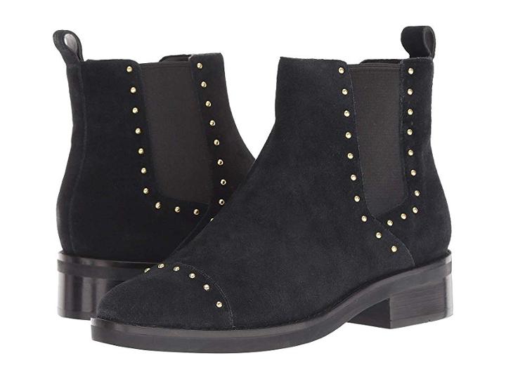 Cole Haan Mara Grand Chelsea Bootie (black Suede) Women's Boots