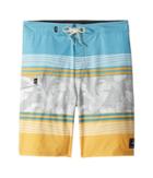 Vans Kids Bonsai Stripe Boardshorts (little Kids/big Kids) (golden Glow) Boy's Swimwear