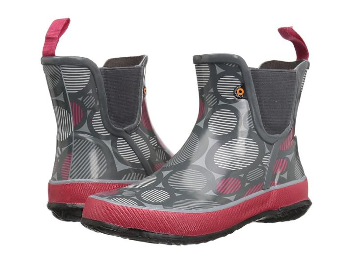 Bogs Kids Amanda Slip-on Dot (toddler/little Kid/big Kid) (gray Multi) Girls Shoes