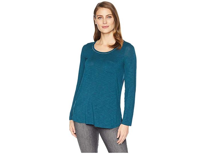 Tribal Long Sleeve Top With Chest Pocket (celestial) Women's Long Sleeve Pullover