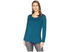 Tribal Long Sleeve Top With Chest Pocket (celestial) Women's Long Sleeve Pullover
