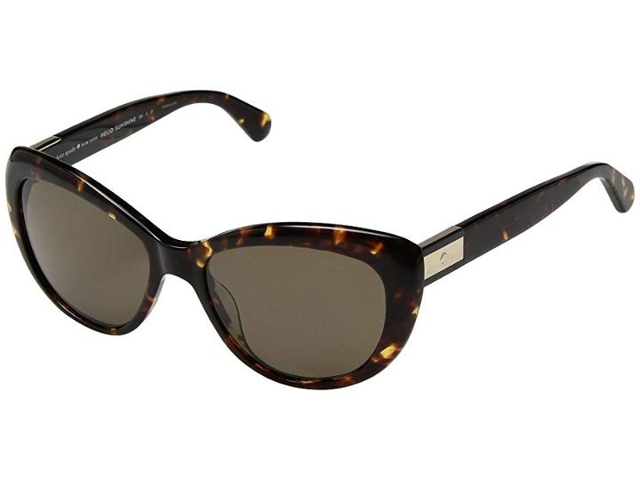 Kate Spade New York Emmalynn/s (dark Havana/bronze Polarized) Fashion Sunglasses