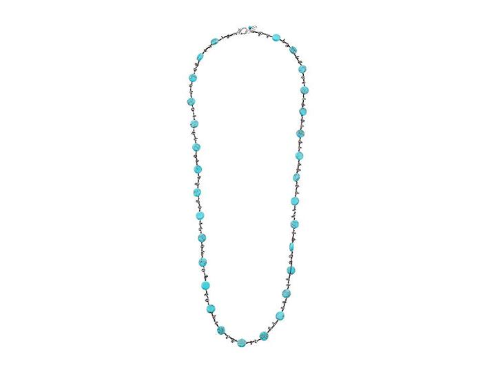 Lucky Brand Turquoise Hammered Coin Necklace (turquoise) Necklace