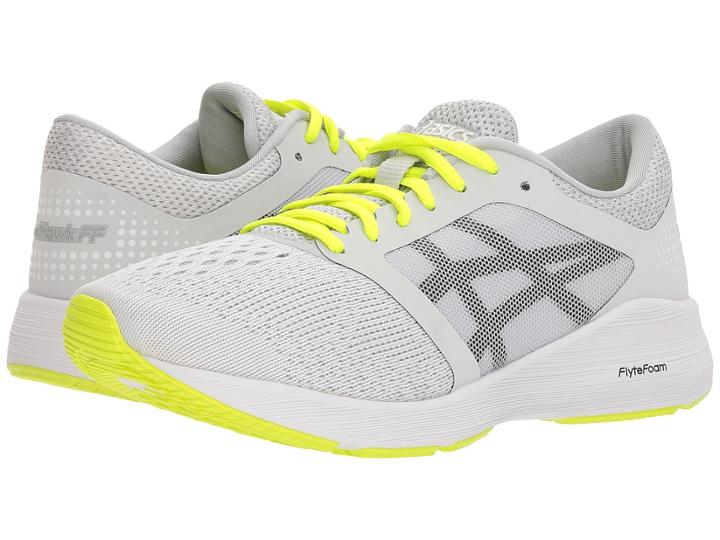 Asics Roadhawk Ff (glacier Grey/black/safety Yellow) Women's Running Shoes