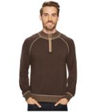Agave Denim Victory At Sea Long Sleeve 1/4 Zip 12gg Sweater (shale) Men's Long Sleeve Pullover