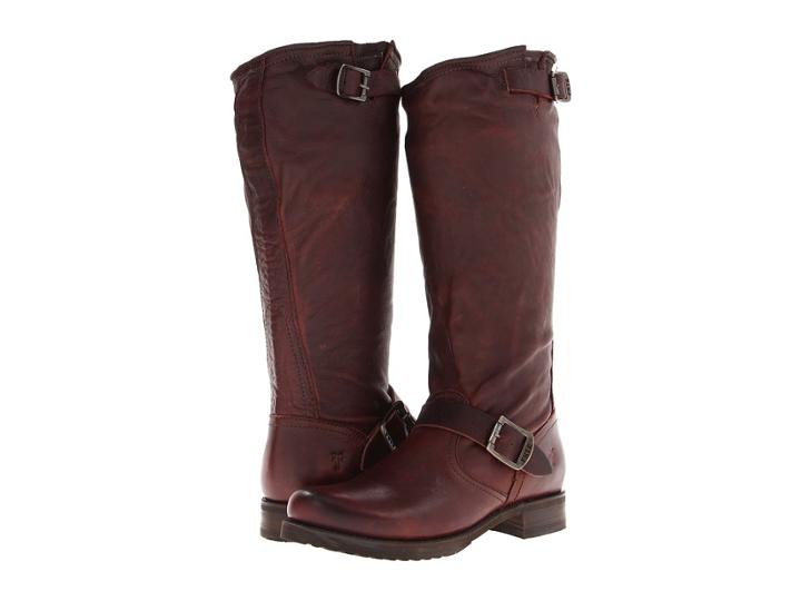 Frye Veronica Slouch (dark Brown Soft Vintage Leather) Women's Pull-on Boots