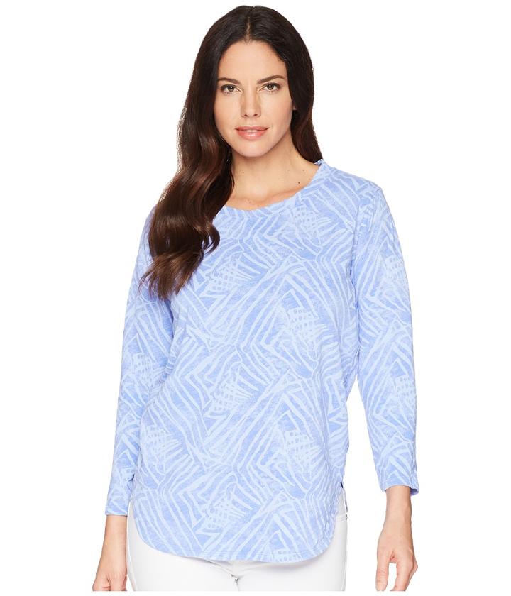 Fresh Produce Ocean Tide Catlina Top (peri Blue) Women's Long Sleeve Pullover