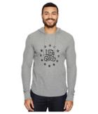 Life Is Good Star Circle Life Is Good(r) Hooded Waffle Pullover (heather Gray) Men's Long Sleeve Pullover