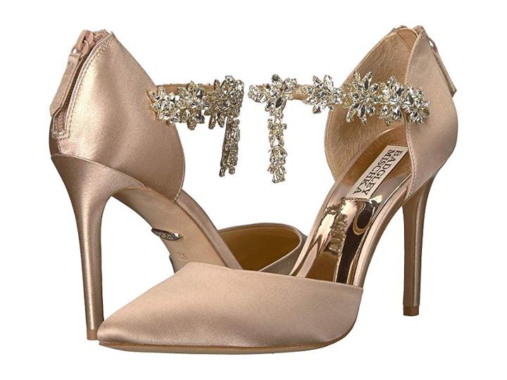 Badgley Mischka Venom (latte Satin) High Heels