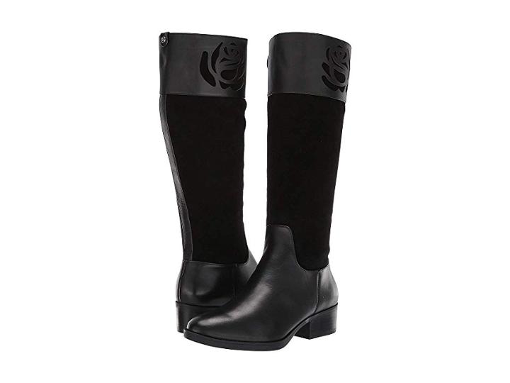 Taryn Rose Georgia Weatherproof (black Smooth Leather) Women's Shoes
