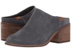 Toms Leila Mule (forged Iron Grey Suede) Women's Clog Shoes