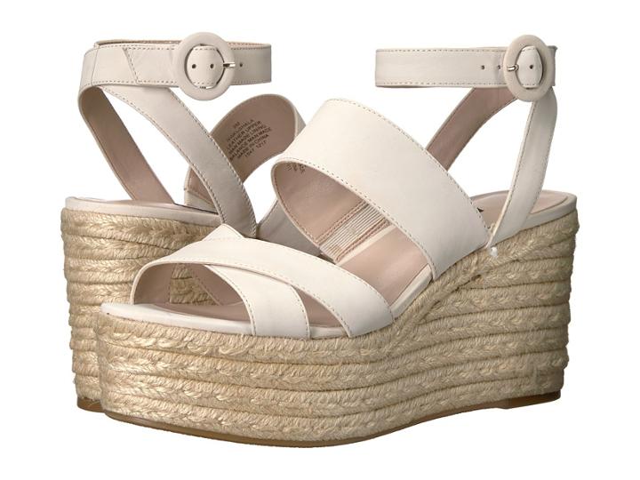 Nine West Kushala Espadrille Wedge Sandal (off-white Nubuck) Women's Shoes