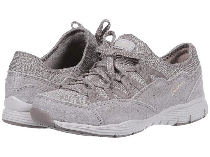 Skechers Seager Zip Line (taupe) Women's Shoes