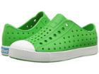 Native Kids Shoes Jefferson (little Kid/big Kid) (grasshopper Green/shell White) Kid's Shoes