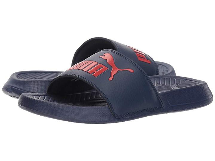 Puma Kids Popcat (big Kid) (peacoat/ribbon Red) Boys Shoes