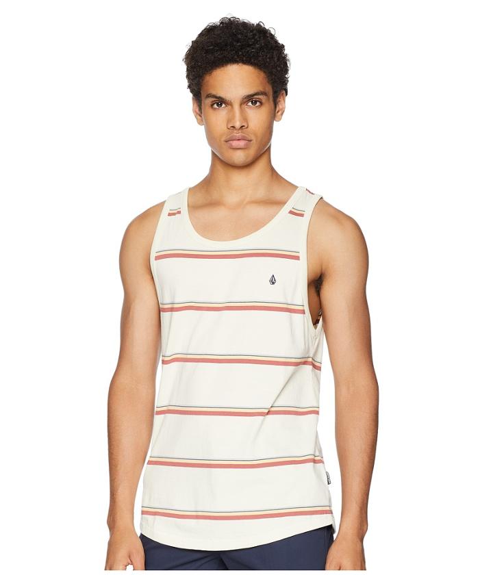 Volcom Sheldon Knit Tank Top (white Flash) Men's Sleeveless