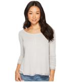 Billabong From Here Knit Top (ice Athletic Grey) Women's Clothing