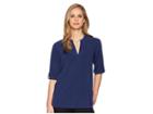 Exofficio Kizmettm 3/4 Sleeve Top (ink) Women's Short Sleeve Pullover