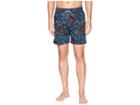 Bugatchi Floral Swim Trunk (midnight) Men's Swimwear