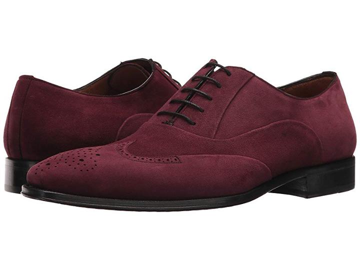 Mezlan 18132-1 (grape) Men's Lace Up Wing Tip Shoes