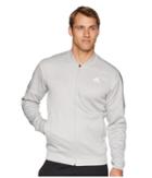 Adidas Team Issue Fleece Bomber (grey Two Melange) Men's Coat