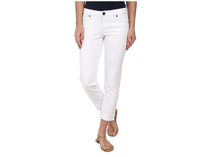Kut From The Kloth Catherine Boyfriend (white) Women's Jeans