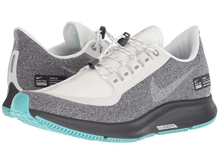Nike Air Zoom Pegasus 35 Shield (summit White/metallic Silver/oil Grey) Women's Running Shoes
