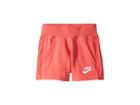 Nike Kids Lightweight French Terry Shorts (little Kids) (ember Glow) Girl's Shorts