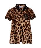 Dolce & Gabbana Kids Short Sleeve Track (infant) (brown Print) Boy's Jumpsuit & Rompers One Piece