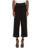 Mcq Contrast Sweatpants (darkest Black) Women's Casual Pants