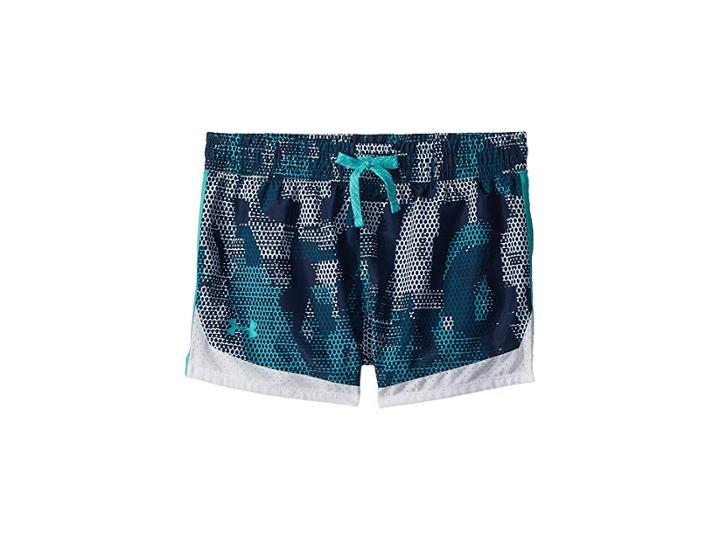 Under Armour Kids Sprint Novelty Shorts (big Kids) (teal Punch/white) Girl's Shorts