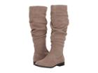 Steve Madden Beacon Slouch Boot (taupe Suede) Women's Zip Boots