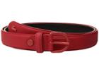 Lacoste 25 Curved Stitched In Box (high Risk Red) Women's Belts