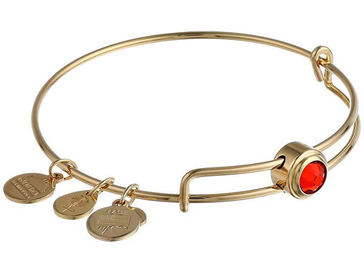 Alex And Ani Hyacinth Energy Sacred Studs Bangle (gold Plated) Bracelet