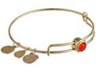 Alex And Ani Hyacinth Energy Sacred Studs Bangle (gold Plated) Bracelet