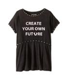 True Religion Kids Studded Future Tee Shirt (little Kids/big Kids) (black) Girl's T Shirt