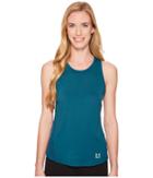 Under Armour Pinnacle Tank Top (tourmaline Teal/metallic Silver) Women's Sleeveless