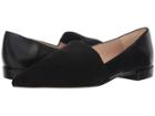 L.k. Bennett Vienetta (black Stretch Suede/nappa Leather) Women's Flat Shoes