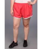 Nike Extended Sizing Tempo Track Short (geranium/legion Red/white/reflective Silver) Women's Shorts