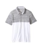 Under Armour Kids Threadborne Blocked Polo (big Kids) (steel/white) Boy's Clothing