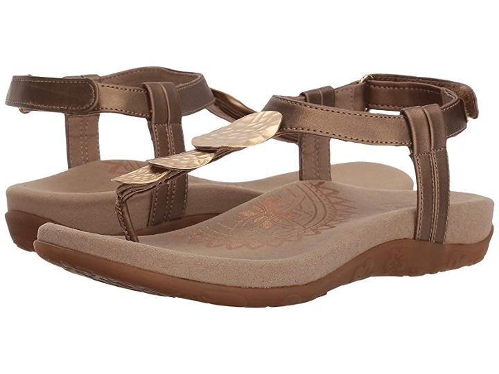 Aetrex Olive (gold) Women's Sandals