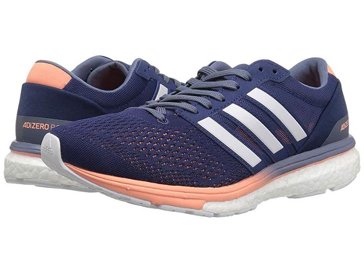 Adidas Running Adizero Boston 6 (noble Indigo/footwear White/raw Steel) Women's Running Shoes