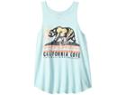 Billabong Kids Love Cali Bear Tank Top (little Kids/big Kids) (beach Glass) Girl's Sleeveless