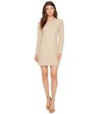 Minkpink Waffle On One Shoulder Dress (stone) Women's Dress