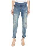 Tribal 25 Stretch Denim Pull-on Boyfriend Pants In Vintage (vintage) Women's Jeans