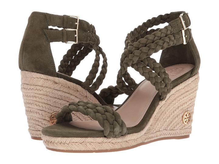 Tory Burch Bailey 90mm Ankle Strap (banana Leaf) Women's Shoes
