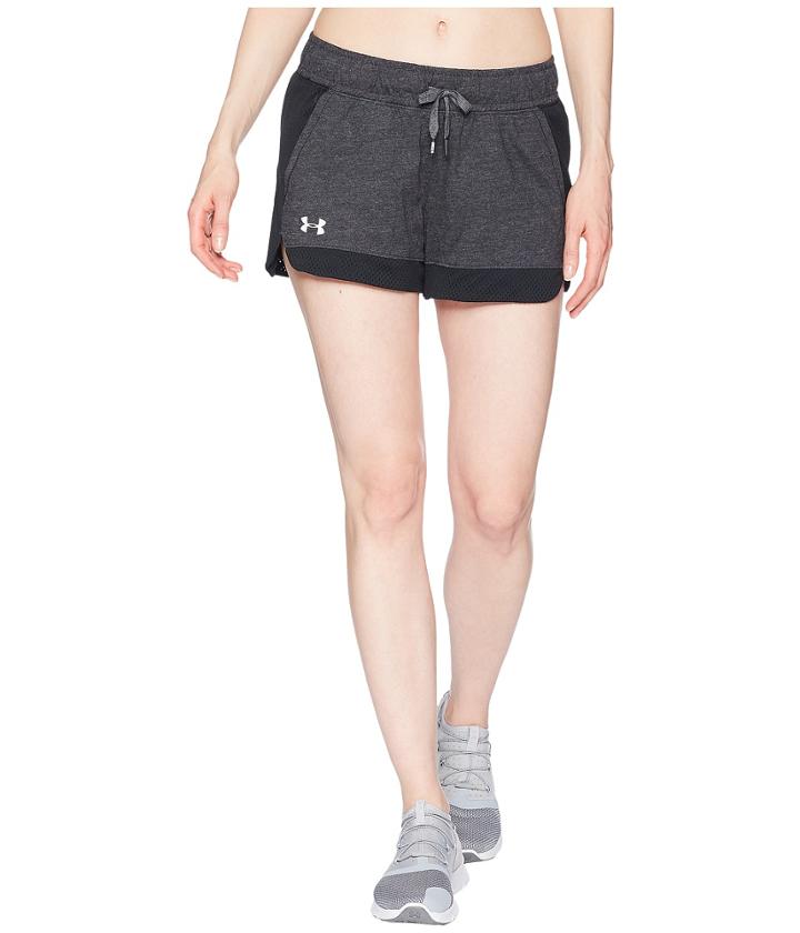 Under Armour Sportstyle Shorts (black/black/white) Women's Shorts